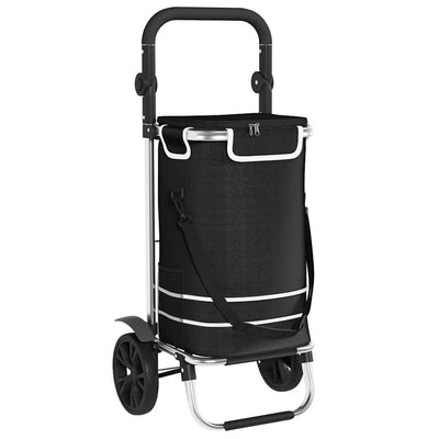 Vidaxl desserte de magasin noir 36,5 x 46,5 x 100,5 cm tissu oxford