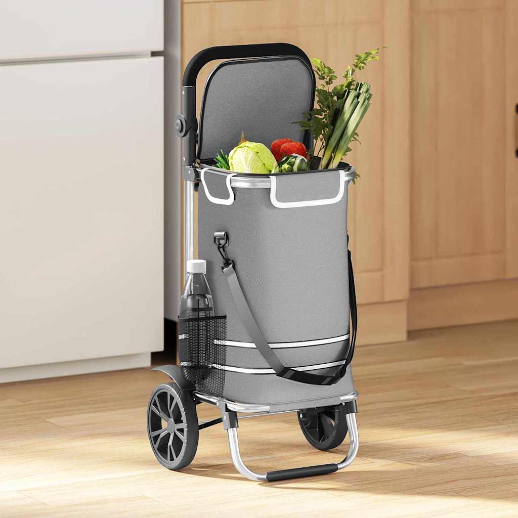 Vidaxl desserte gris 36,5 x 46,5 x 100,5 cm tissu oxford