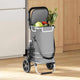 Vidaxl desserte gris 36,5 x 46,5 x 100,5 cm tissu oxford