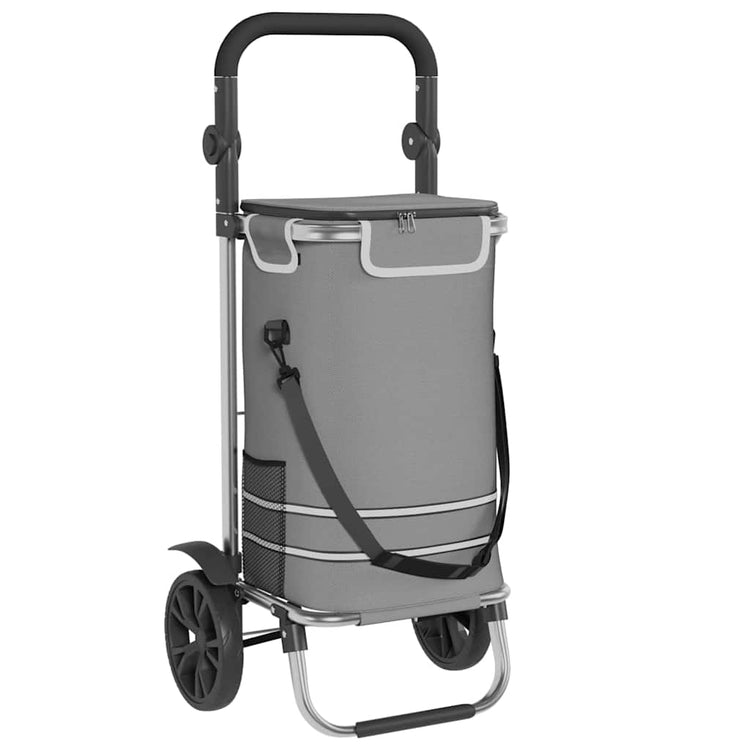 Vidaxl desserte gris 36,5 x 46,5 x 100,5 cm tissu oxford