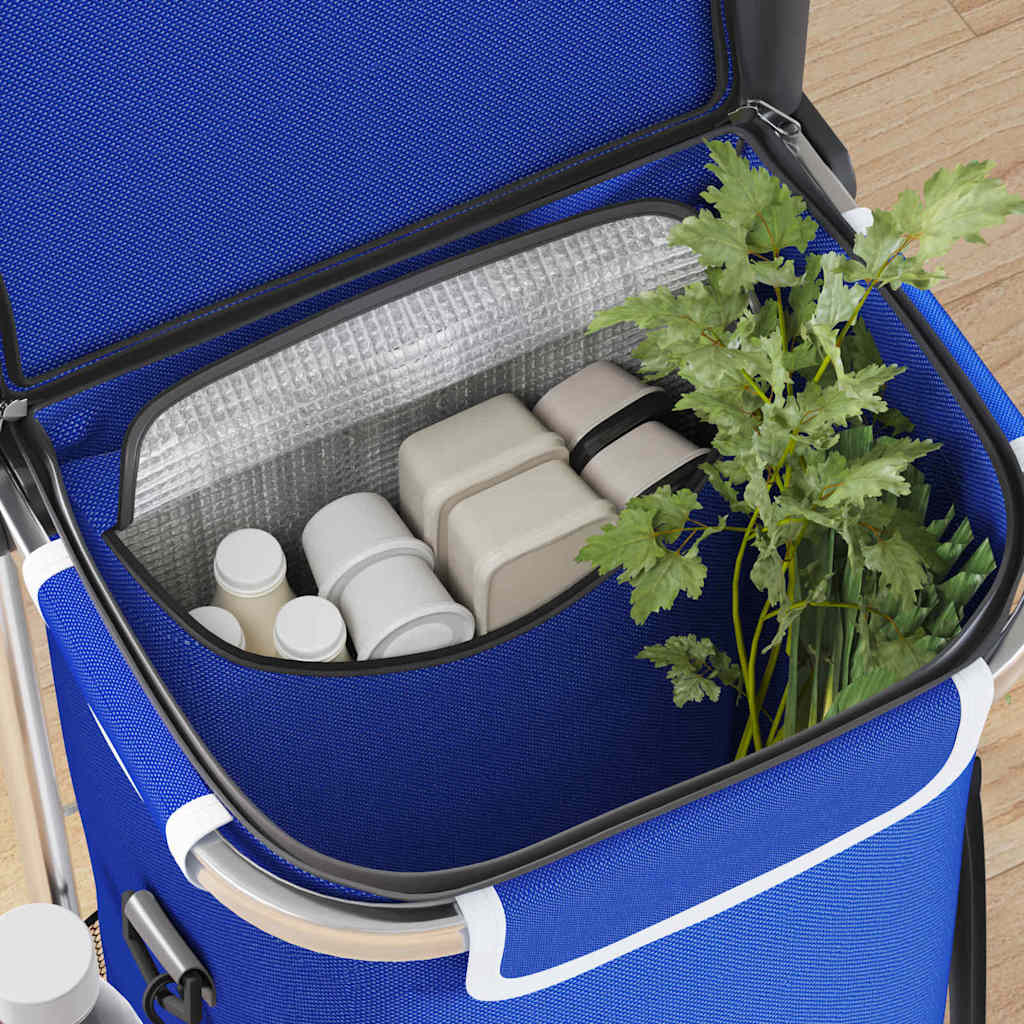 Vidaxl desserte bleu 36,5 x 46,5 x 100,5 cm tissu oxford