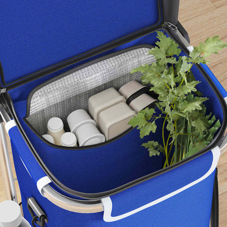 Vidaxl desserte bleu 36,5 x 46,5 x 100,5 cm tissu oxford