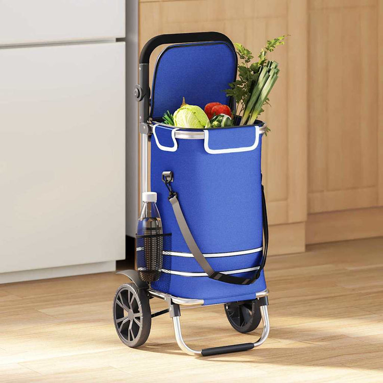 Vidaxl desserte bleu 36,5 x 46,5 x 100,5 cm tissu oxford