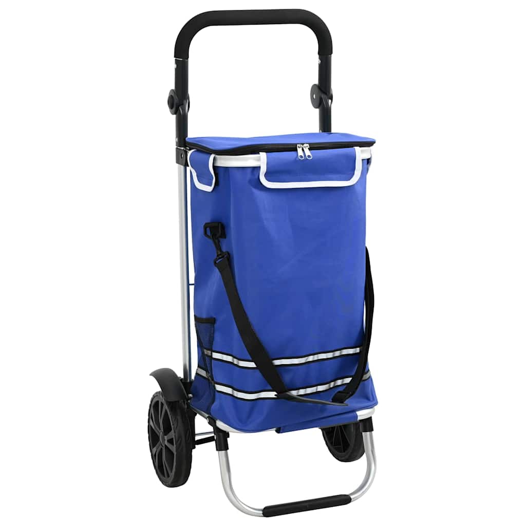 Vidaxl desserte bleu 36,5 x 46,5 x 100,5 cm tissu oxford