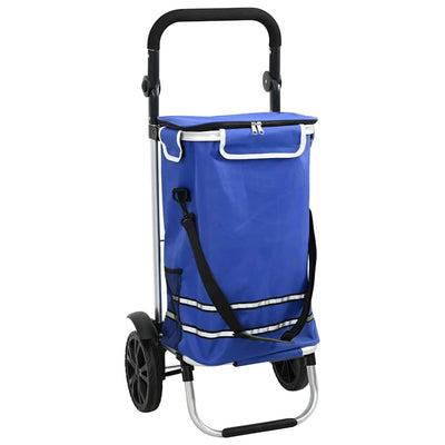 Vidaxl desserte bleu 36,5 x 46,5 x 100,5 cm tissu oxford