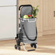 Vidaxl desserte gris 47 x 39 x 100,5 cm tissu oxford