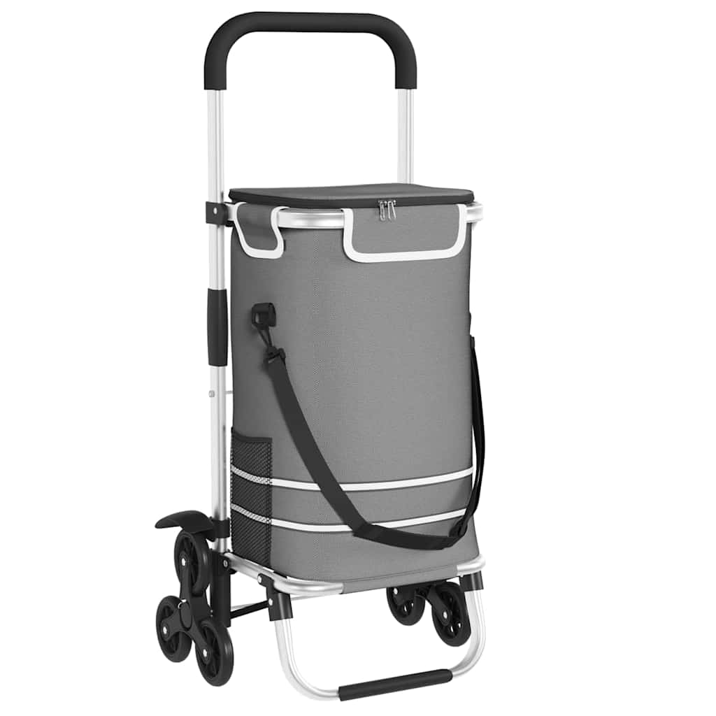 Vidaxl desserte gris 47 x 39 x 100,5 cm tissu oxford