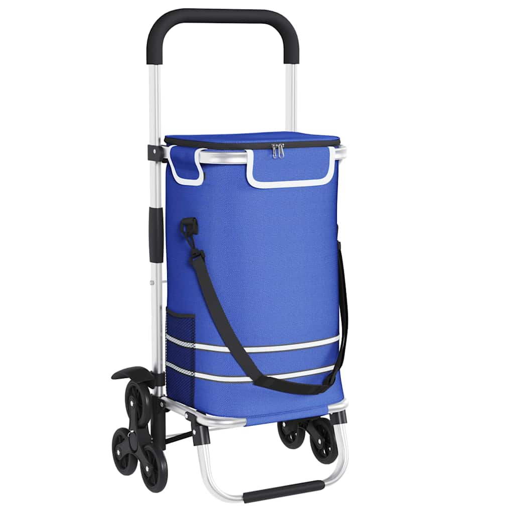 Vidaxl desserte bleu 47 x 39 x 100,5 cm tissu oxford