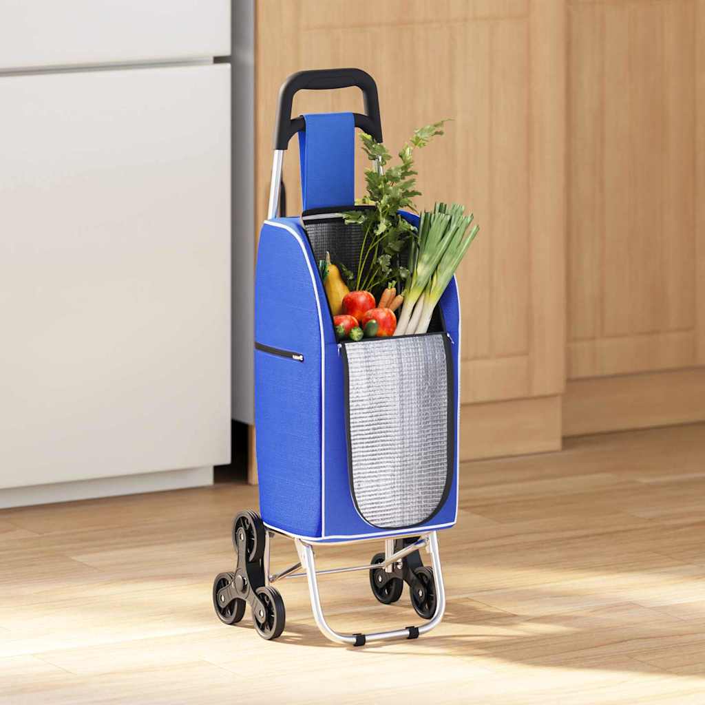 Vidaxl desserte bleu 39,5 x 33 x 93 cm tissu oxford