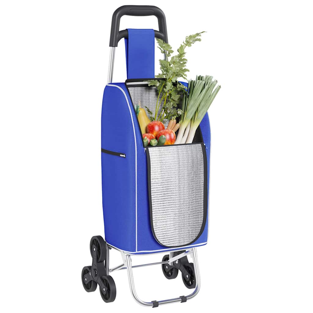 Vidaxl desserte bleu 39,5 x 33 x 93 cm tissu oxford