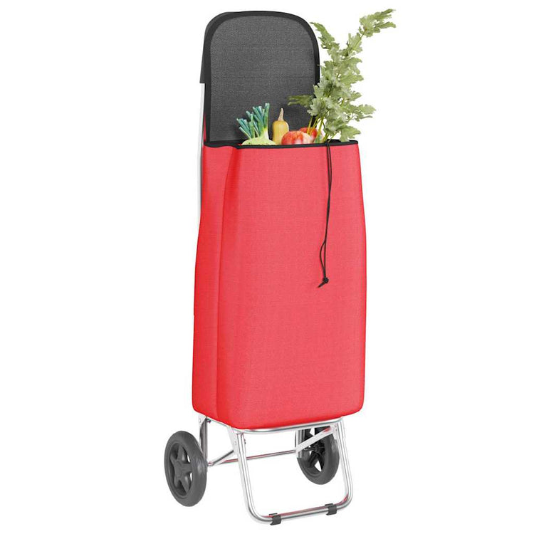 Vidaxl desserte rouge 35 x 28 x 92 cm tissu oxford