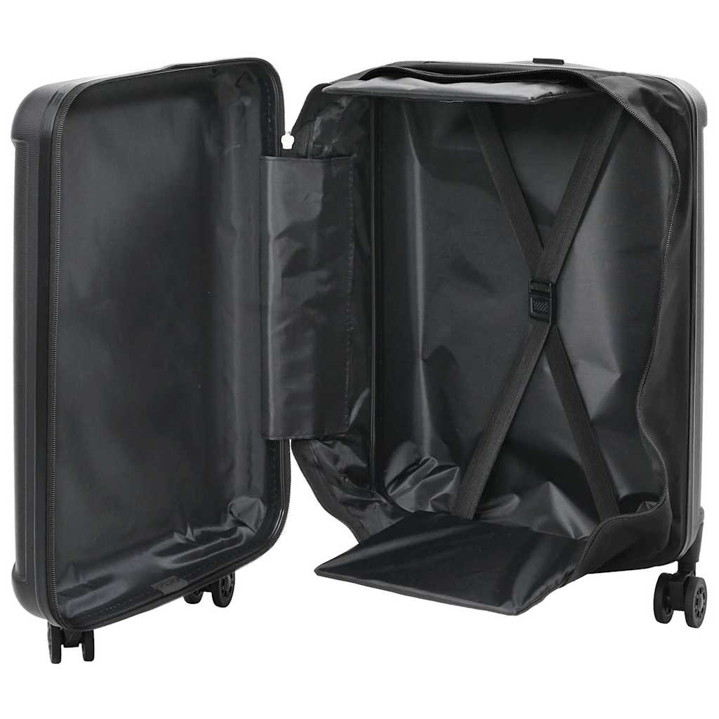 Vidaxx valise avec serrure noir 34 x 23 x 55,5 cm plastique abs