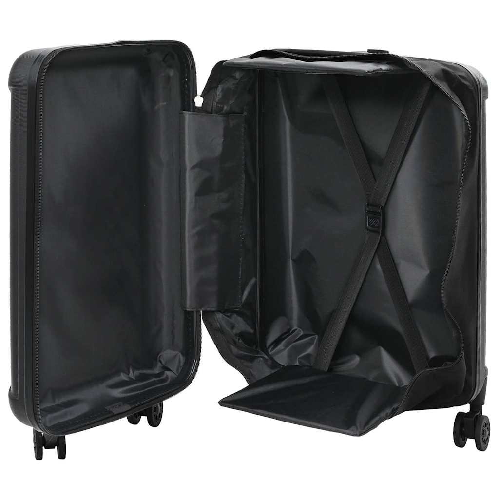 Vidaxx valise avec serrure noir 43 x 27 x 66 cm plastique abs