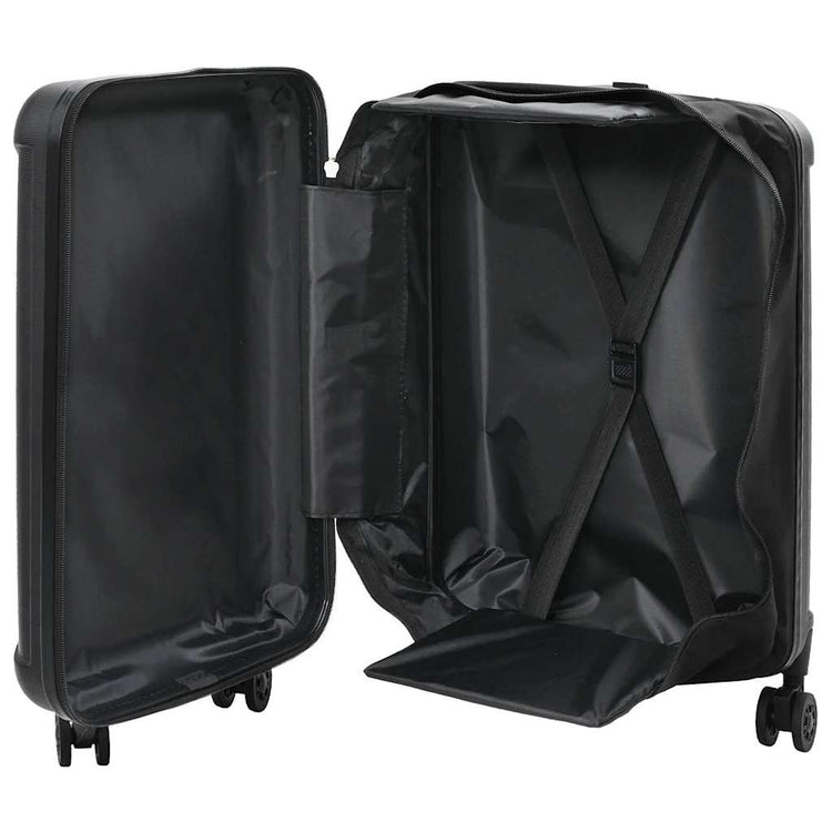 Vidaxx valise avec serrure noir 43 x 27 x 66 cm plastique abs