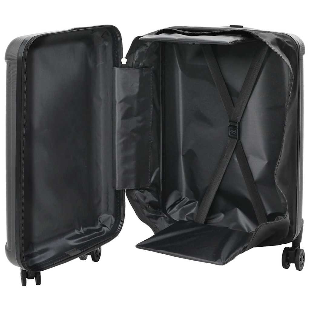 Vidaxx valise avec serrure gris foncé 34 x 23 x 55,5 cm plastique abs