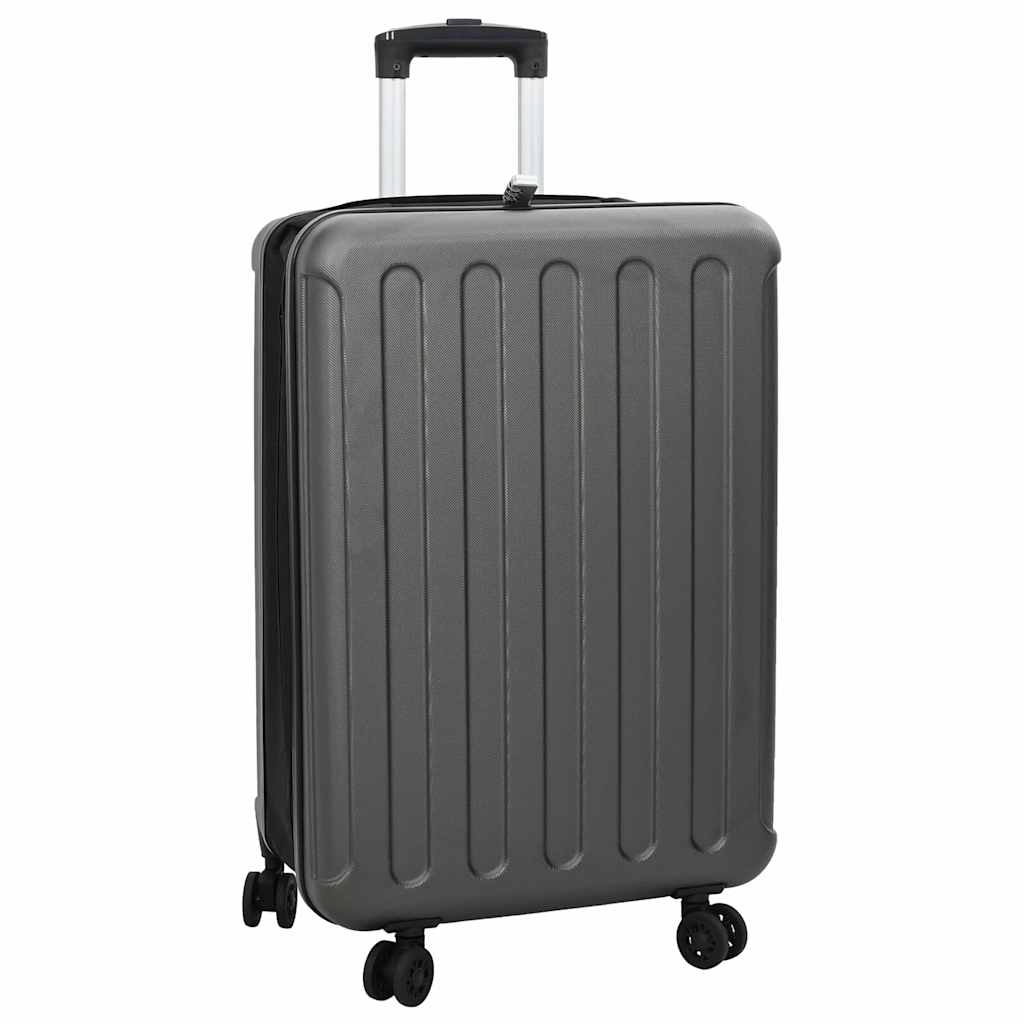 Vidaxx valise avec serrure gris foncé 43 x 27 x 66 cm plastique abs