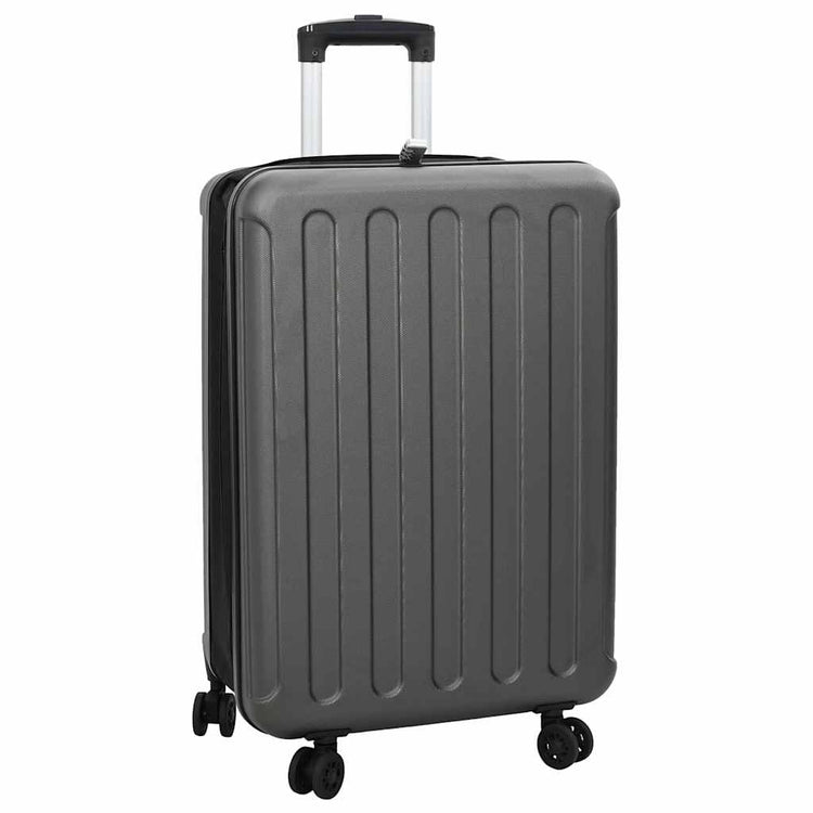 Vidaxx valise avec serrure gris foncé 43 x 27 x 66 cm plastique abs