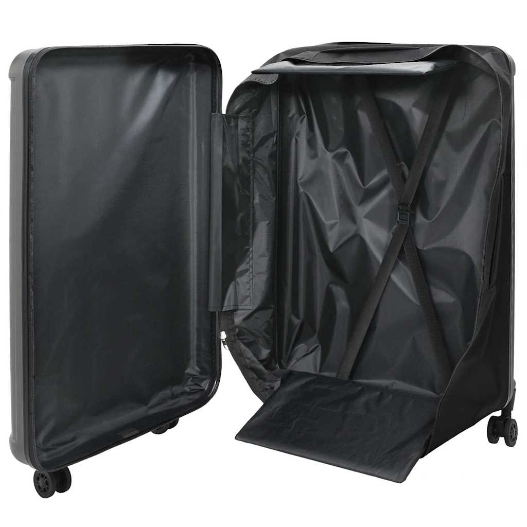Vidaxx valise avec serrure gris foncé 50 x 30 x 76 cm plastique abs