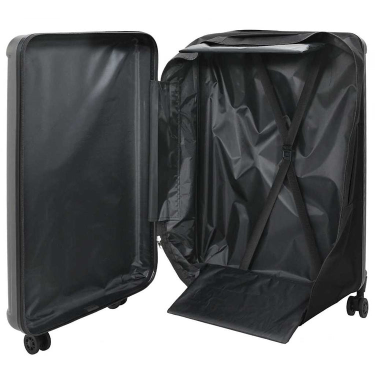 Vidaxx valise avec serrure gris foncé 50 x 30 x 76 cm plastique abs