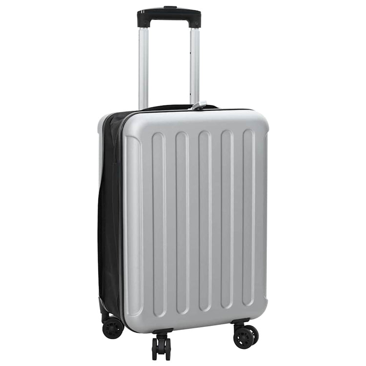 VidaXL valise avec serrure argent 34 x 23 x 55,5 cm plastique abs