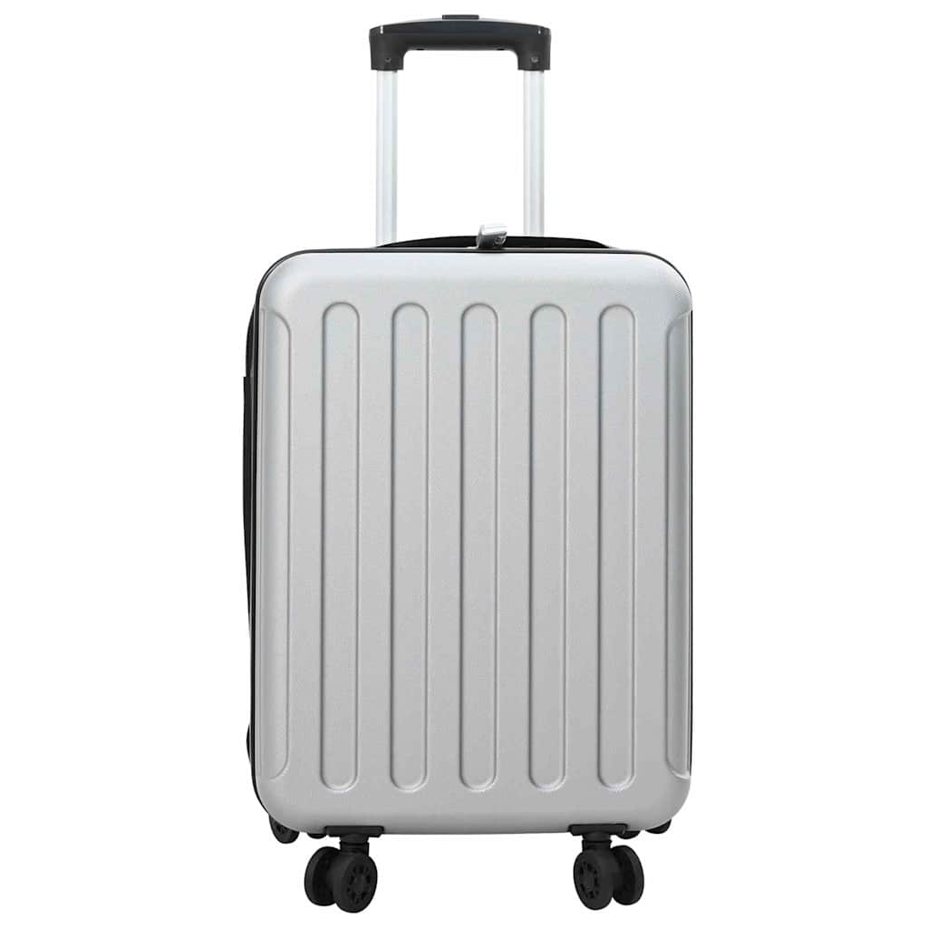 VidaXL valise avec serrure argent 34 x 23 x 55,5 cm plastique abs