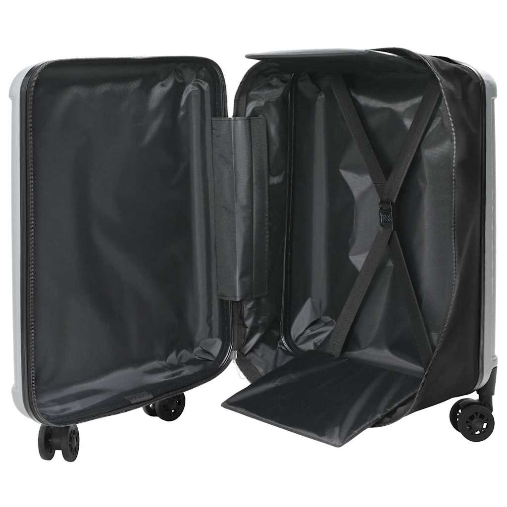 Vidaxx valise avec serrure argent 43 x 27 x 66 cm plastique abs
