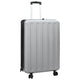 Vidaxx valise avec serrure argent 50 x 30 x 76 cm plastique abs
