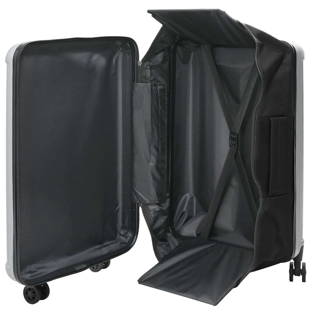 Vidaxx valise avec serrure argent 50 x 30 x 76 cm plastique abs
