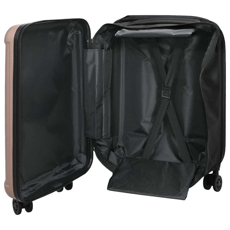 Vidaxx valise avec serrure or rose 34 x 23 x 55,5 cm plastique abs