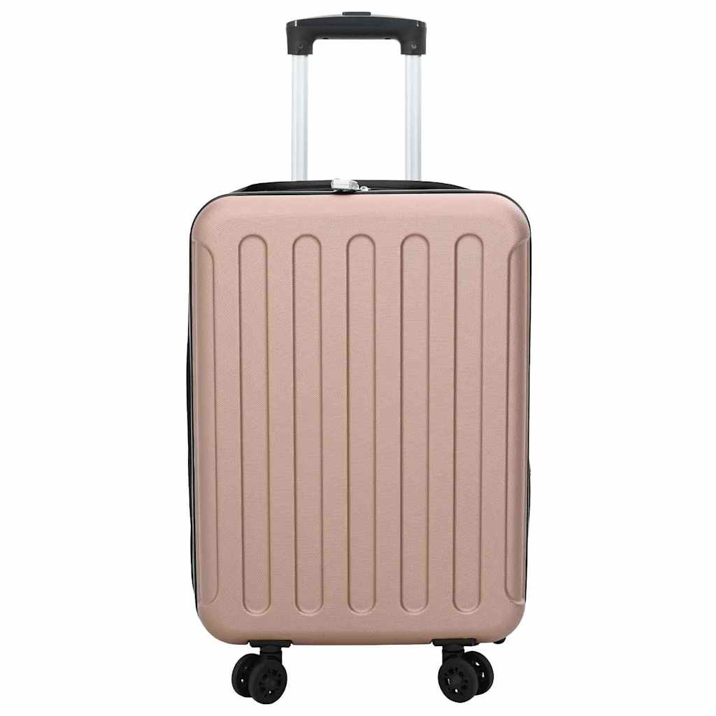 Vidaxx valise avec serrure or rose 34 x 23 x 55,5 cm plastique abs