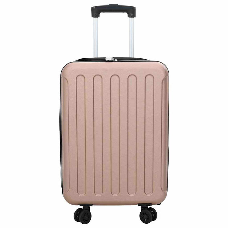 Vidaxx valise avec serrure or rose 34 x 23 x 55,5 cm plastique abs