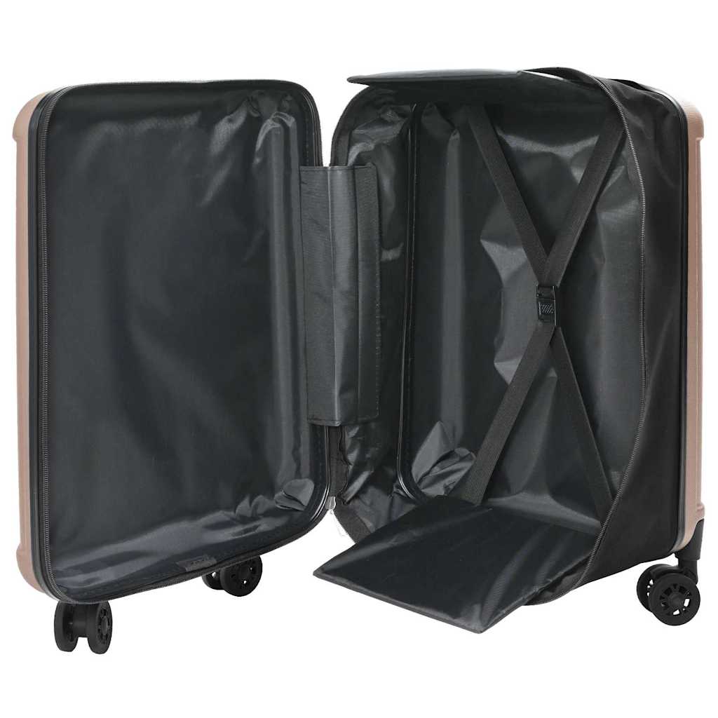 Vidaxx valise avec serrure or rose 43 x 27 x 66 cm plastique abs