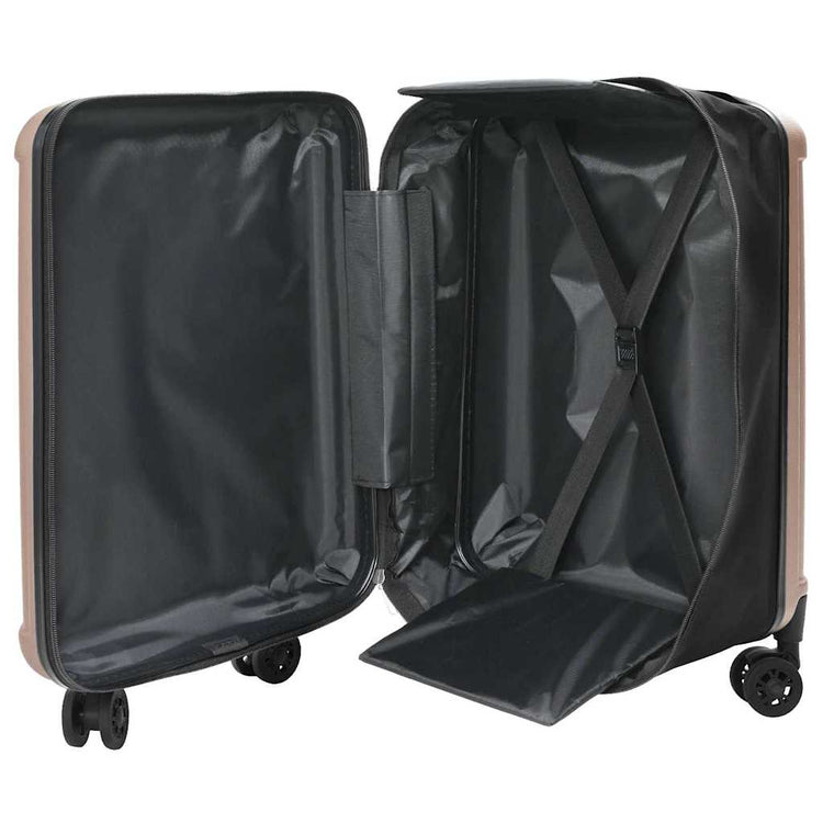 Vidaxx valise avec serrure or rose 43 x 27 x 66 cm plastique abs