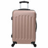 Vidaxxl valise avec serrure 3 pcs or rose 50 x 31 x 78 cm plastique abs