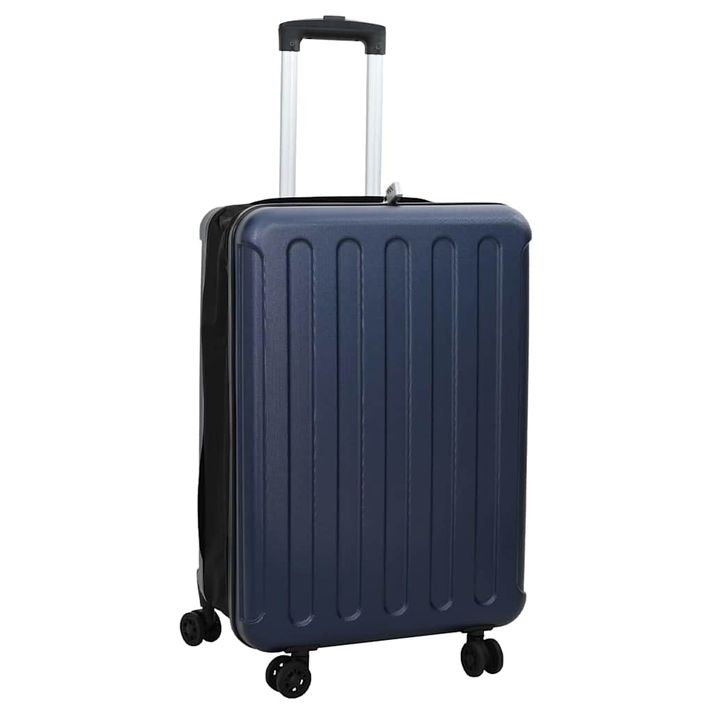 VidaXL valise avec serrure bleu foncé 43 x 27 x 66 cm plastique abs
