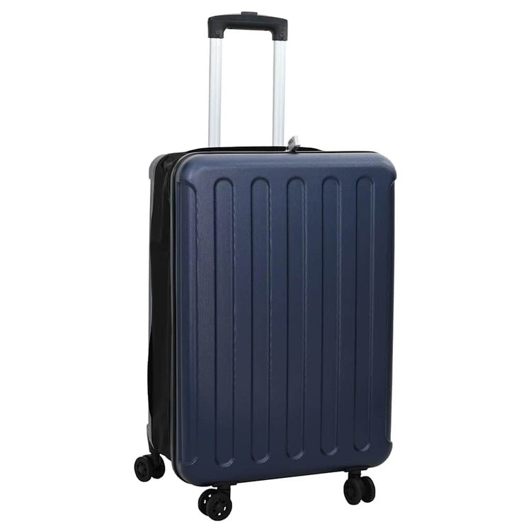 VidaXL valise avec serrure bleu foncé 43 x 27 x 66 cm plastique abs