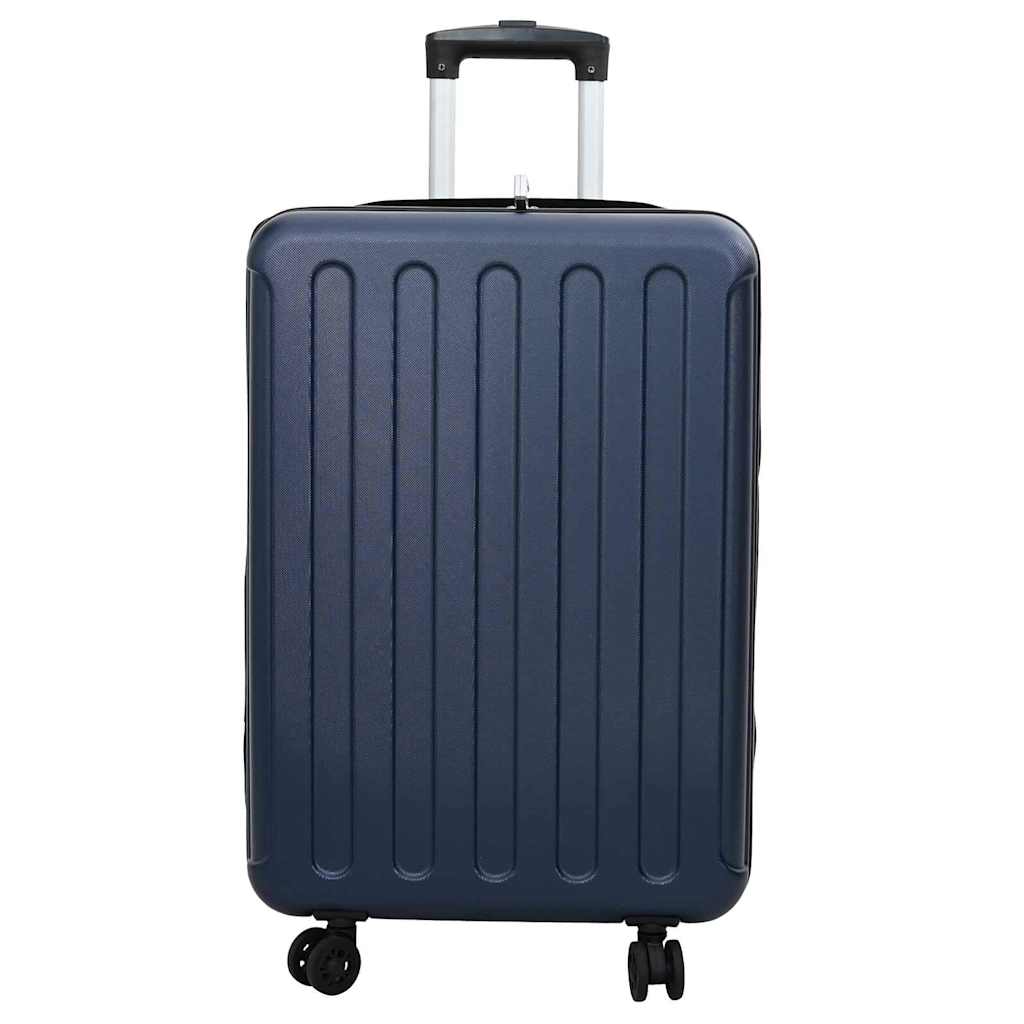 VidaXL valise avec serrure bleu foncé 43 x 27 x 66 cm plastique abs