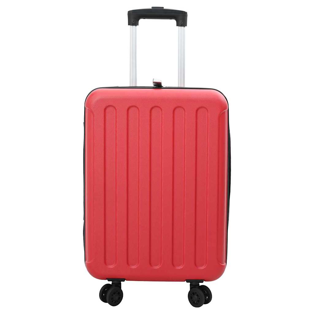 Vidaxx valise avec serrure rouge 34 x 23 x 55,5 cm plastique abs