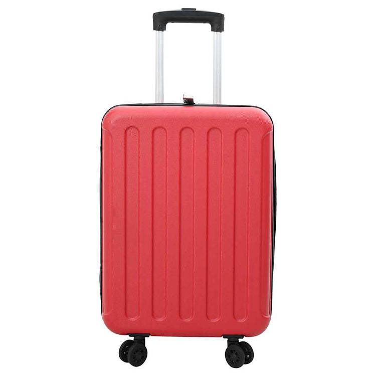 Vidaxx valise avec serrure rouge 34 x 23 x 55,5 cm plastique abs