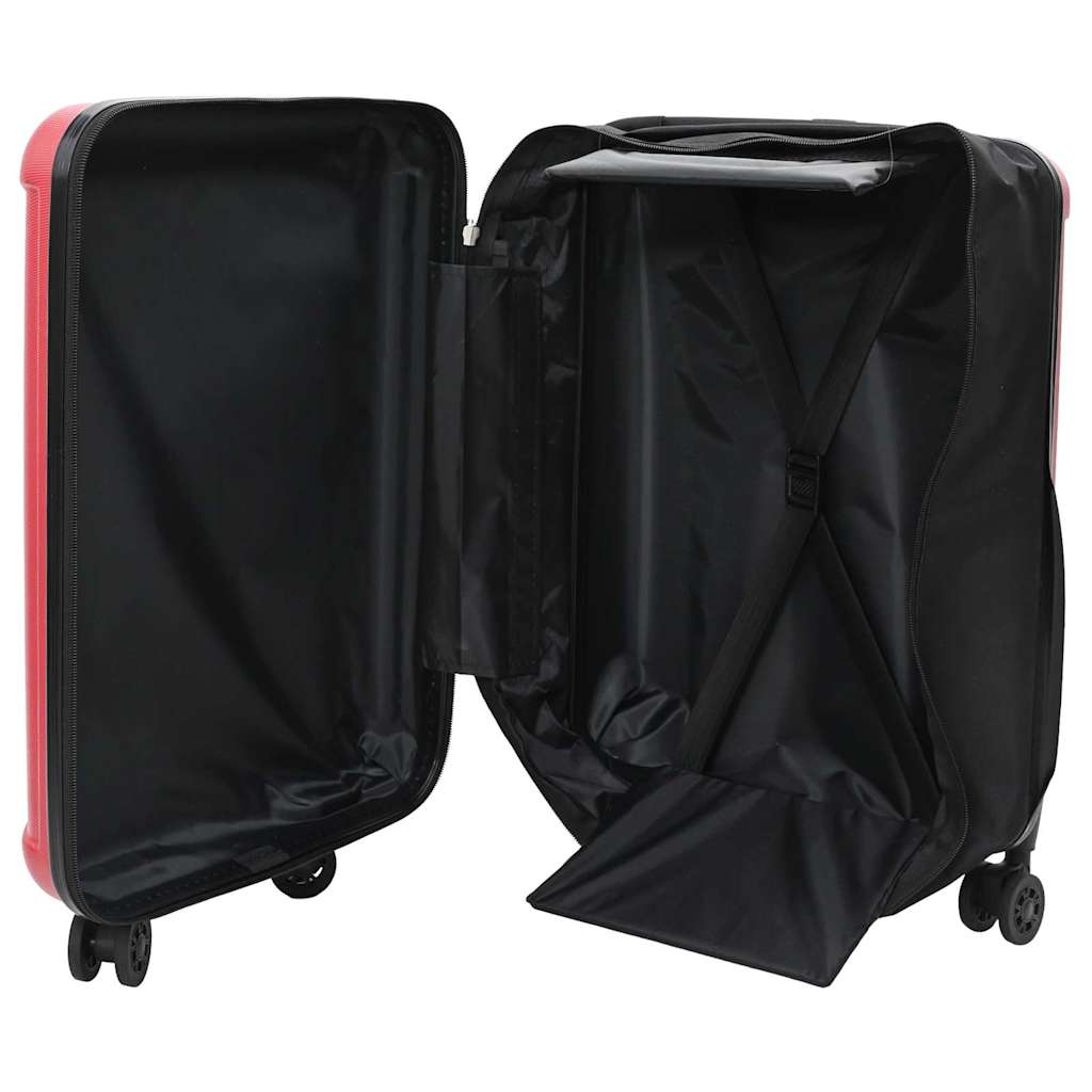 Vidaxx valise avec serrure rouge 34 x 23 x 55,5 cm plastique abs