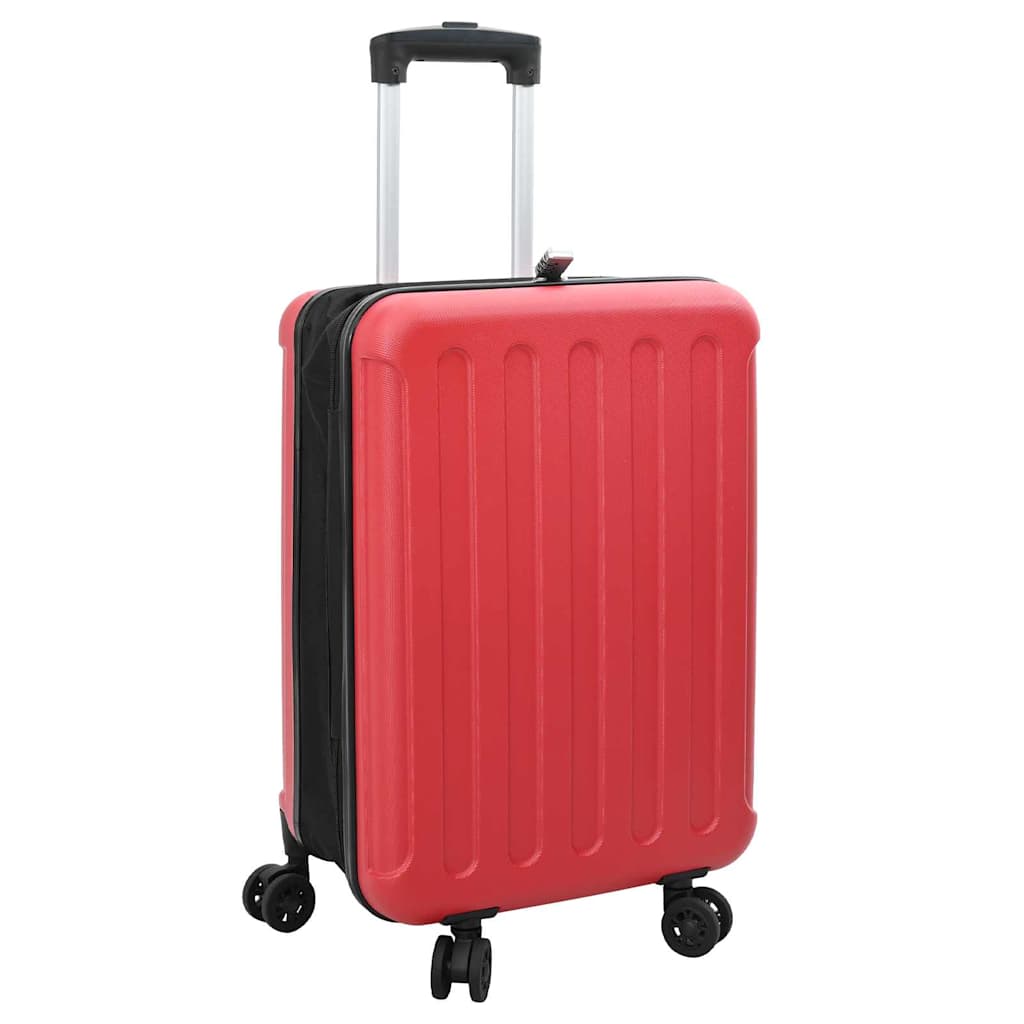 Vidaxx valise avec serrure rouge 43 x 27 x 66 cm plastique abs