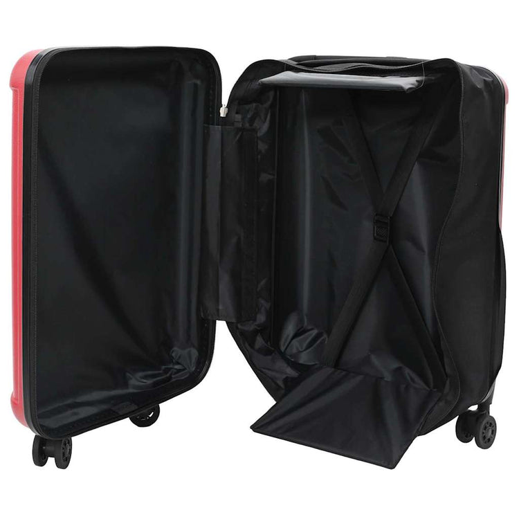 Vidaxx valise avec serrure rouge 43 x 27 x 66 cm plastique abs