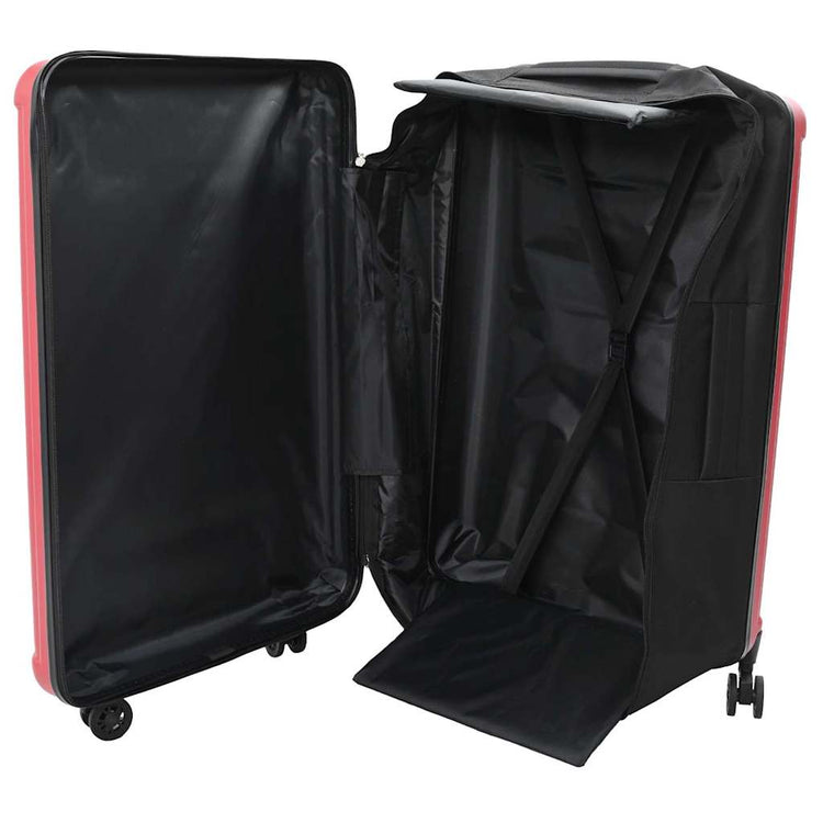 Vidaxx valise avec serrure rouge 50 x 30 x 76 cm plastique abs
