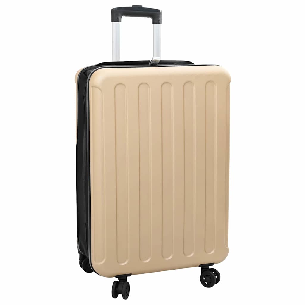 VidaXL valise avec serrure champagne 43 x 27 x 66 cm plastique abs