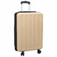 VidaXL valise avec serrure champagne 43 x 27 x 66 cm plastique abs