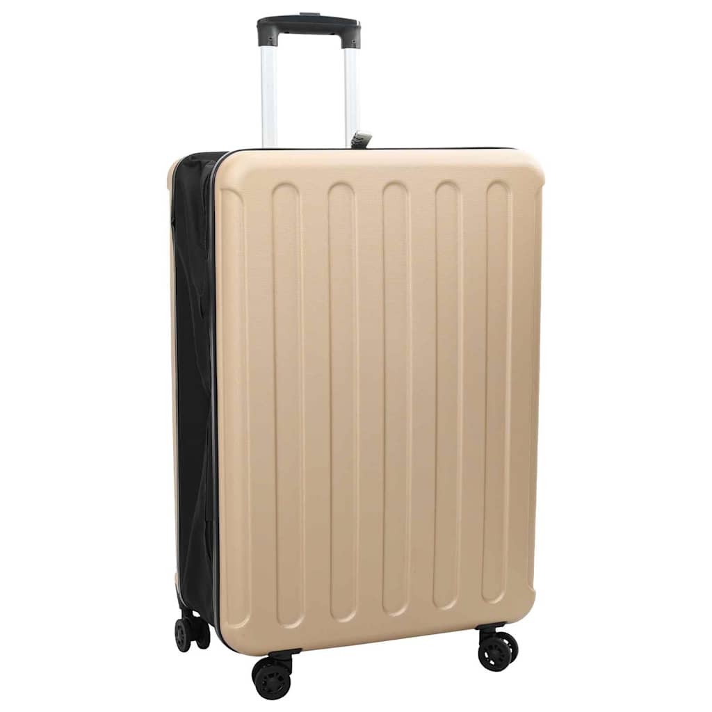 VidaXL valise avec serrure champagne 50 x 30 x 76 cm plastique abs