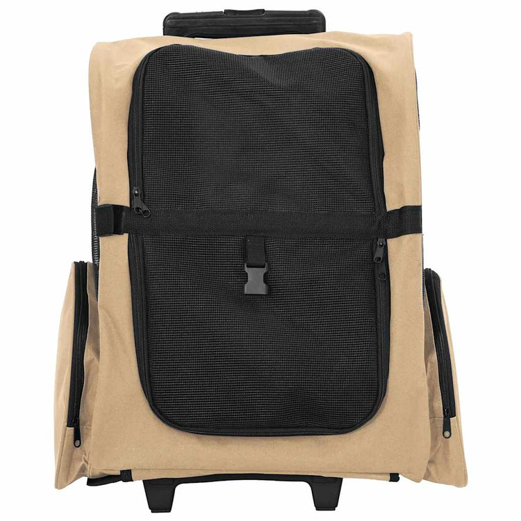 Vidaxx chariot pour animaux de compagnie 3-en-1 48x32x (57-106) cm tissu oxford couleur sable