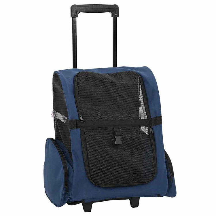 Vidaxx chariot pour animaux de compagnie 3-en-1 48x32x (57-106) cm tissu oxford bleu
