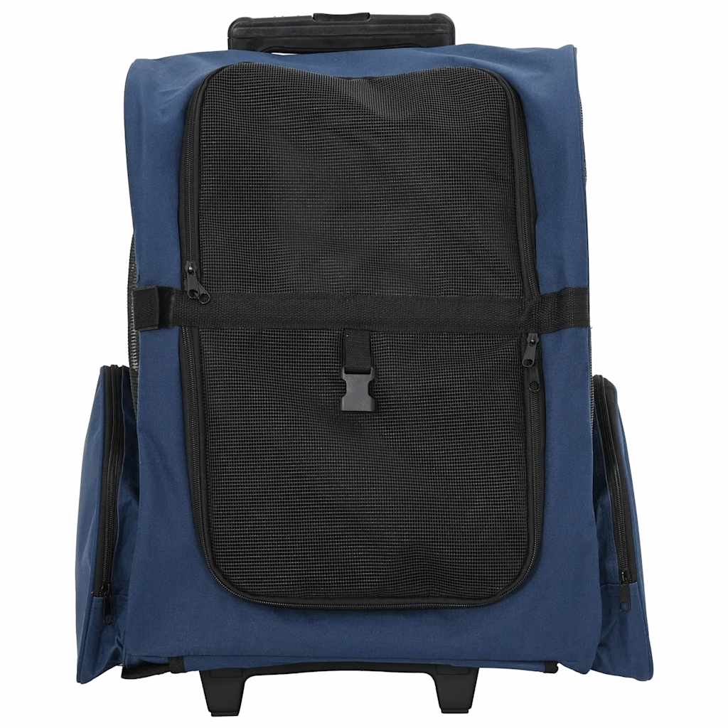 Vidaxx chariot pour animaux de compagnie 3-en-1 48x32x (57-106) cm tissu oxford bleu