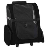 Vidaxx chariot pour animaux de compagnie 3-en-1 48x32x (57-106) cm tissu oxford noir - afbeelding 1